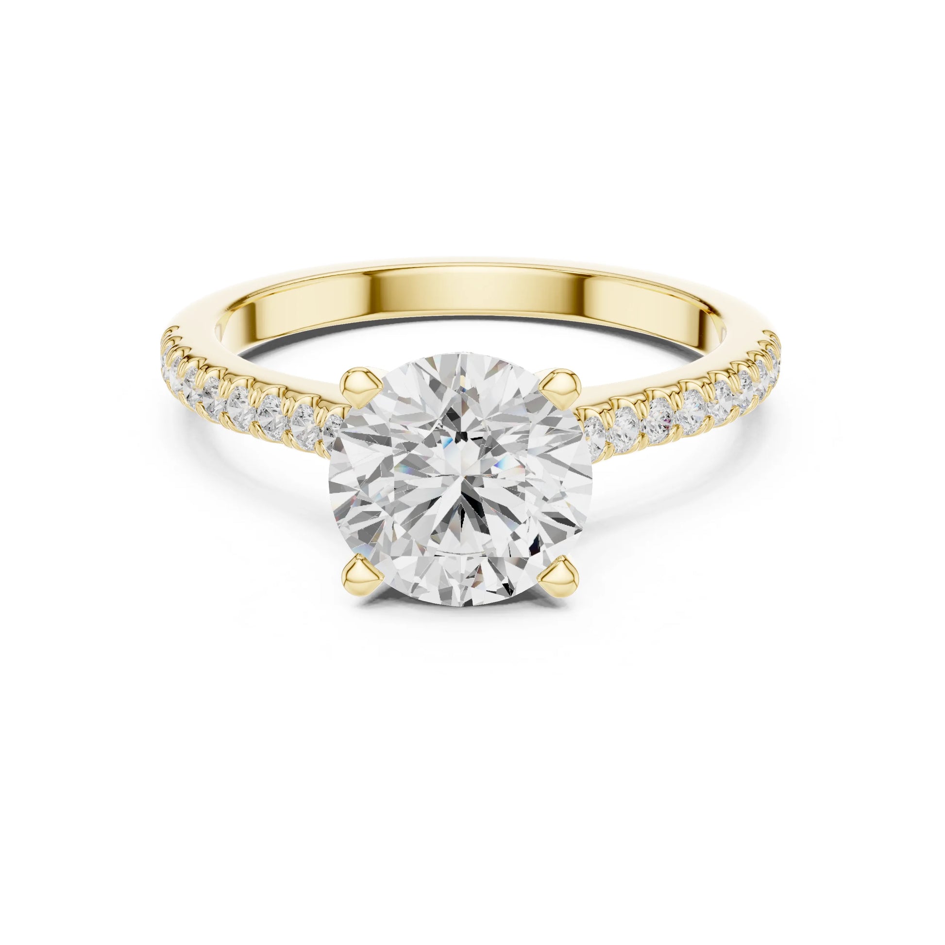 Sanaya 2ct Round Moissanite Solitaire Diamond Ring for her