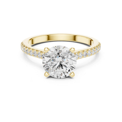 Sanaya 2ct Round Moissanite Solitaire Diamond Ring for her