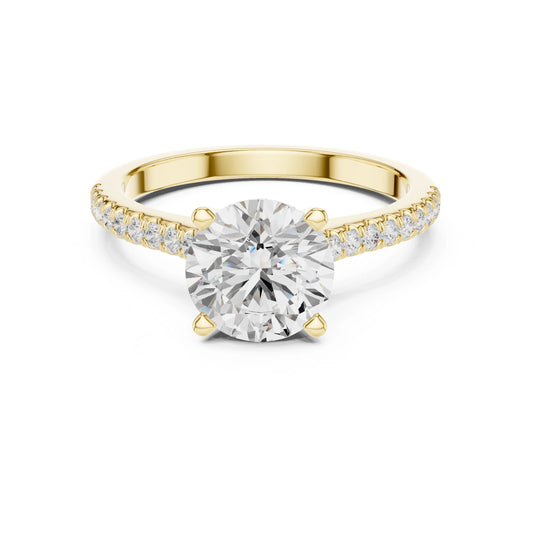 Sanaya 2ct Round Moissanite Solitaire Diamond Ring for her