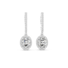 Load image into Gallery viewer, moissanite Diamond earrings on a white background