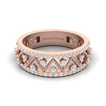 Load image into Gallery viewer, Zevar Amaze Rose Gold Silver Ring for Her