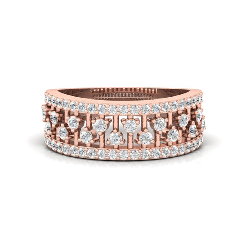 Shimmer Cocktail CZ Band Ring