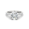 Oval Cz Solitaire Ring