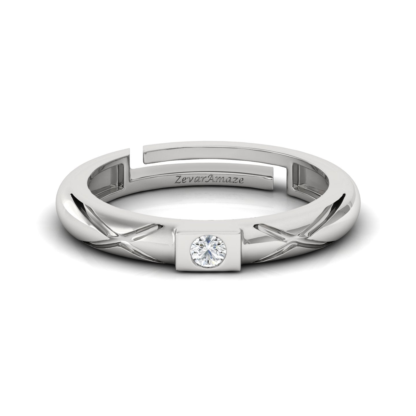 Zevar Amaze Silver Ring for Men