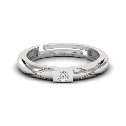 Zevar Amaze Silver Ring for Men