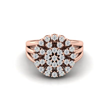 Load image into Gallery viewer, Creative Image of Moissanite Aarya Ring - Rose Gold