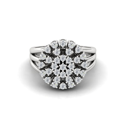 Creative Image of Moissanite Aarya Ring - White Gold