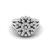 Load image into Gallery viewer, Creative Image of Moissanite Aarya Ring - White Gold