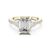Tanisha 2.5ct Emerald Moissanite Solitaire Diamond Ring for her