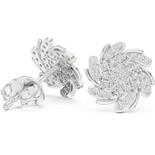 Load image into Gallery viewer, Tara Silver finish Moissanite Diamond Earing Stud For Her