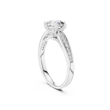 Load image into Gallery viewer, Moissanite Diamond ring with a white background