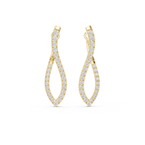 Vaani Silver Moissanite Earring for Her