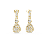 Veda Silver Moissanite Dangler Earring for Her