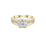 Veloura Solitaire Moissanite Diamond Ring for Her