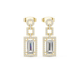 Yamini Silver Moissanite Dangler Earring for Her