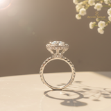 Taisia Diamond Silver Ring for Her