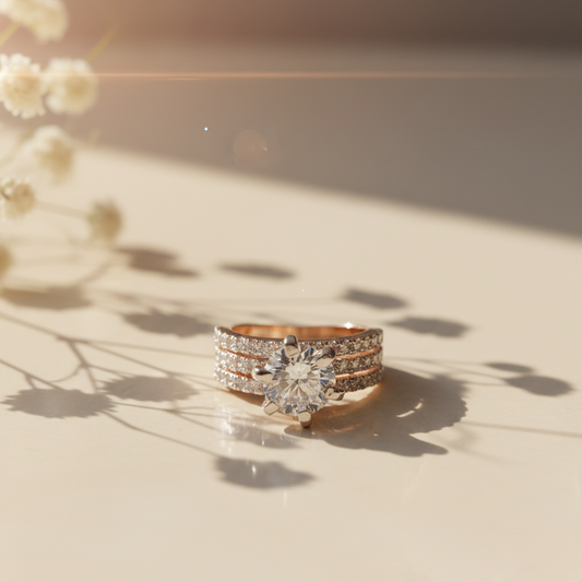 3CT Solitaire Promise Ring