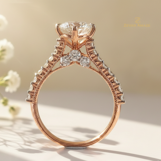 Tiye Diamond Silver Ring for Her