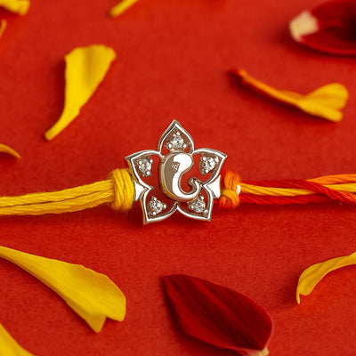 Silver Ganeshji Rakhi