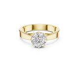 Zenith Solitaire 01 ct Moissanite Diamond Ring for her