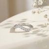 Evelyn Diamond Silver Ring for Women
