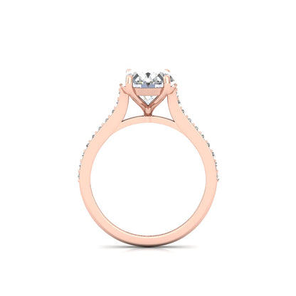 Oval Cz Solitaire Ring