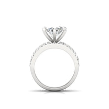 Load image into Gallery viewer, Moissanite Solitaire Diamond Promise Silver Ring