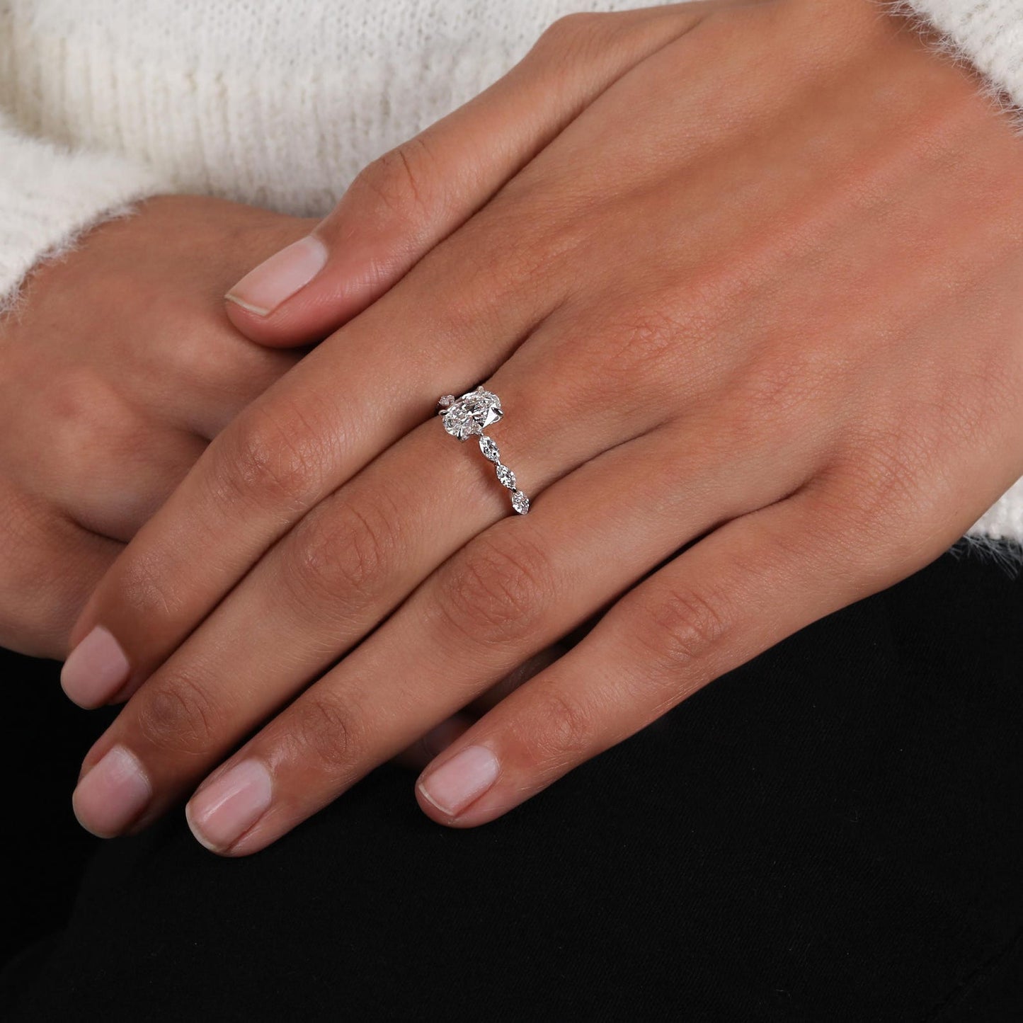 Hridya Silver Ring for Women