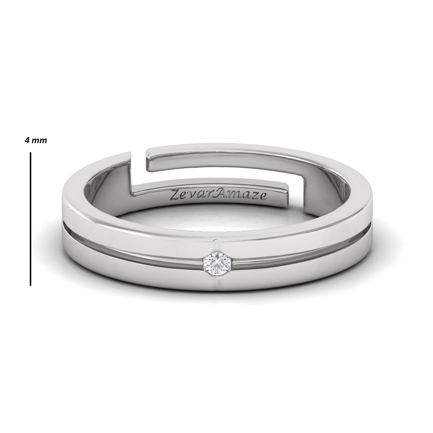 Dimension of Gents Silver Ring