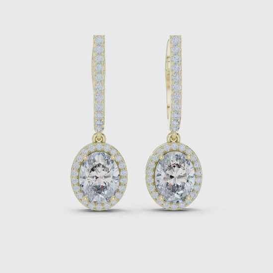 3 Tone Moissanite Diamond Earing For Her