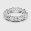 3 tone moissanite diamond ring for her
