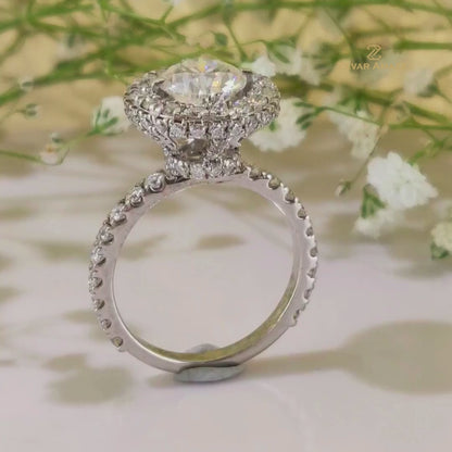 Taisia Diamond Silver Ring for Her