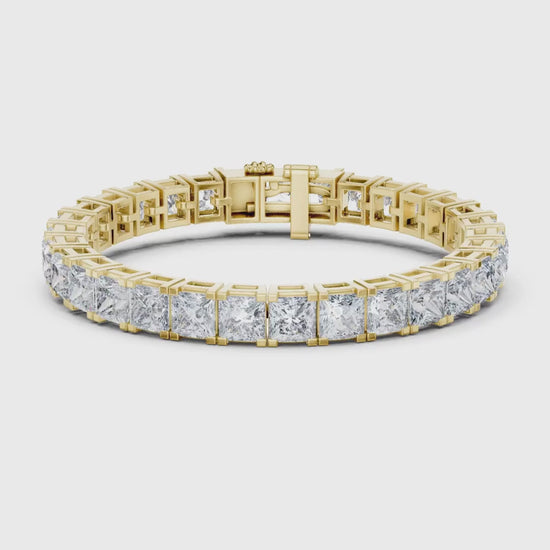 3 Tone Moissanite Diamond Bracelet For Her