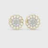 3 Tone Moissanite Diamond Earing