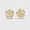 3 tone moissanite diamond earing for her