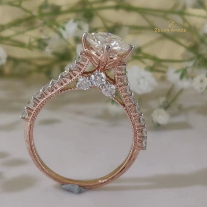 Tiye Diamond Silver Ring for Her
