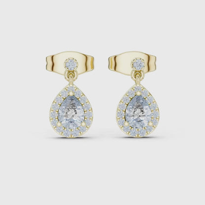 3 Tone Moissanite Diamond Earing For Her