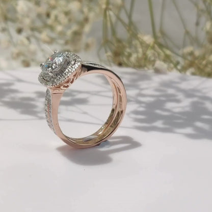 Leora Diamond Silver Stack Ring for Women