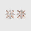 3 Tone Moissanite Diamond Earing For Her