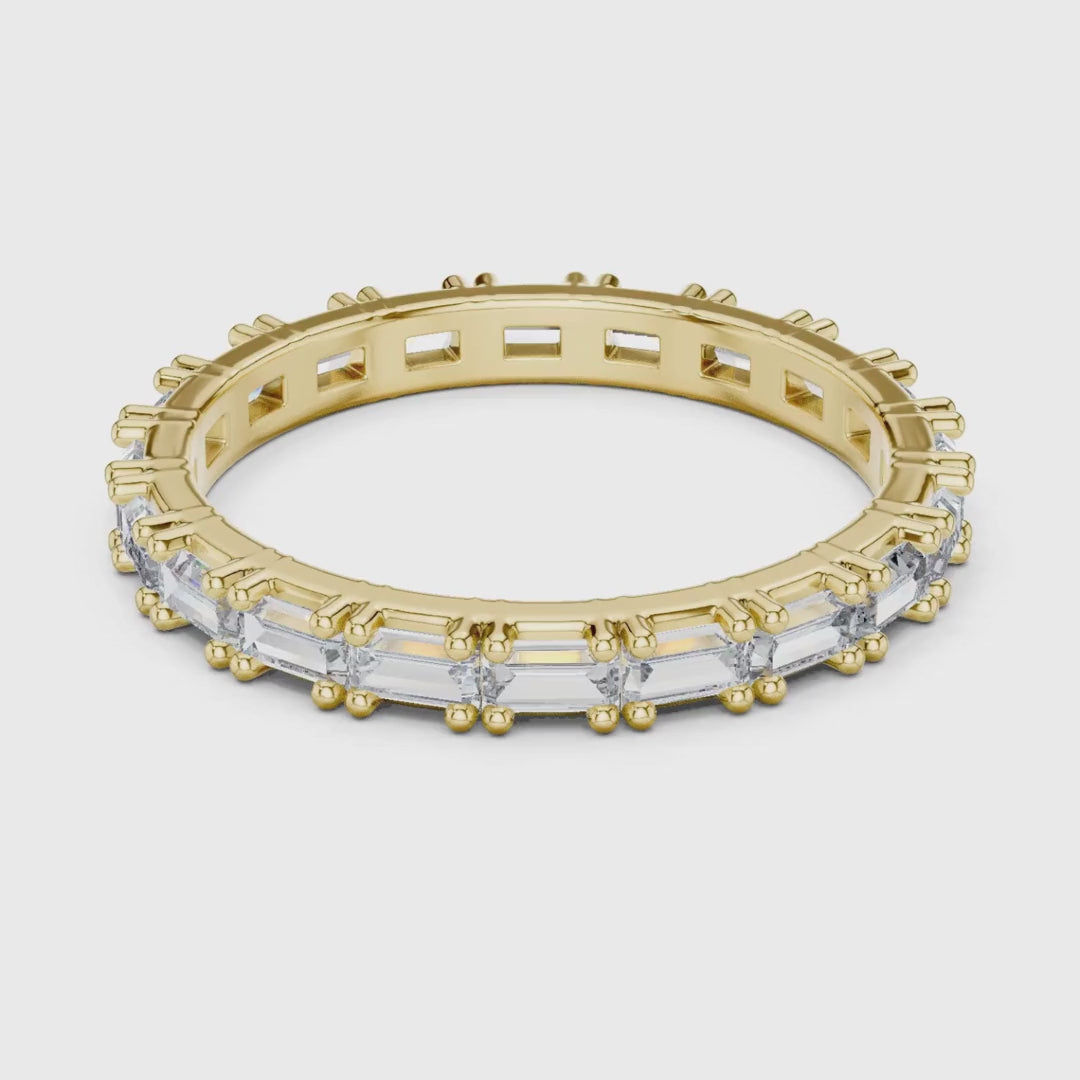 3 tone moissanite diamond ring for her