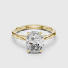 3 tone moissanite diamond ring for her