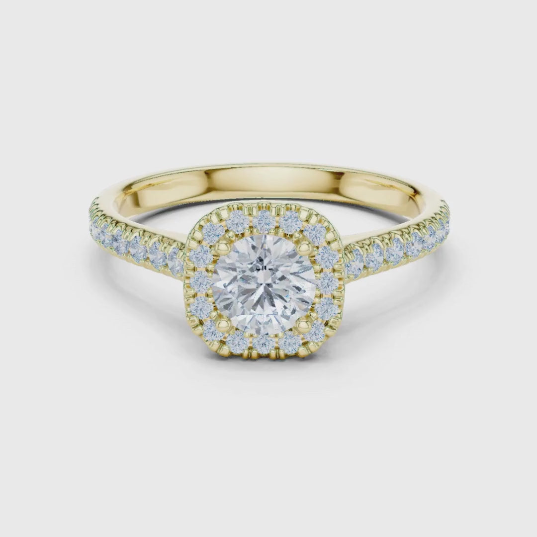 3 tone moissanite diamond ring for her