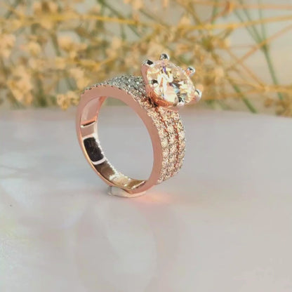 3CT Solitaire Promise Ring
