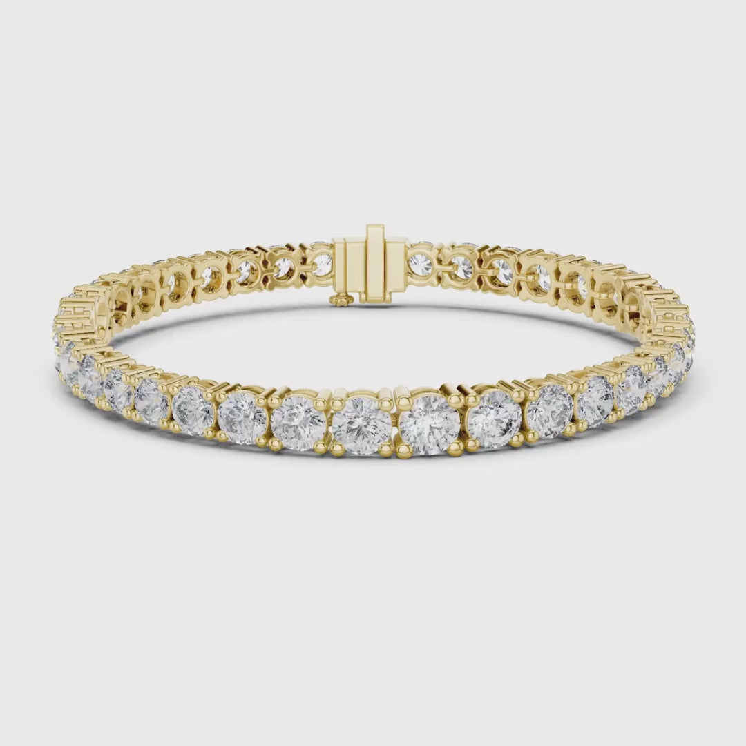 3 Tone Moissanite Diamond Bracelet For Her
