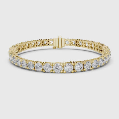 3 Tone Moissanite Diamond Bracelet For Her