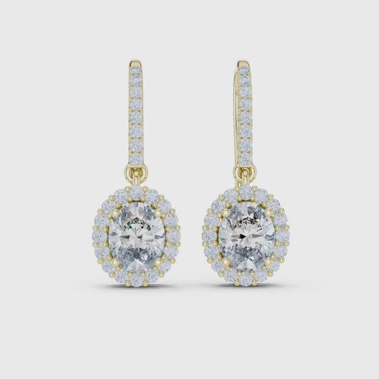 3 Tone Moissanite Diamond Earing For Her