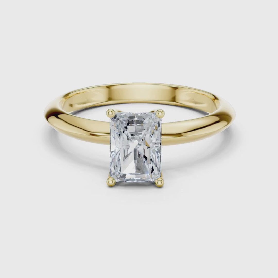 3 tones moissanite diamond ring