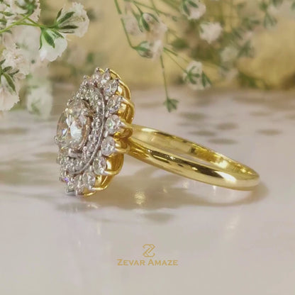 Gatha Diamond Silver Ring for Her