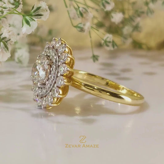 Gatha Diamond Silver Ring for Her
