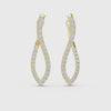 3 Tone Moissanite Diamond Earing For her
